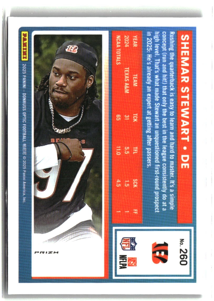 Shemar Stewart 2025 Donruss Optic Purple Shock #260