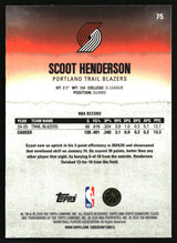 Scoot Henderson 2025-26 Topps Signature Class Chrome #75