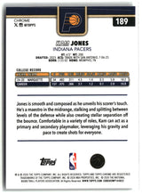 Kam Jones 2025-26 Topps Chrome Update #189