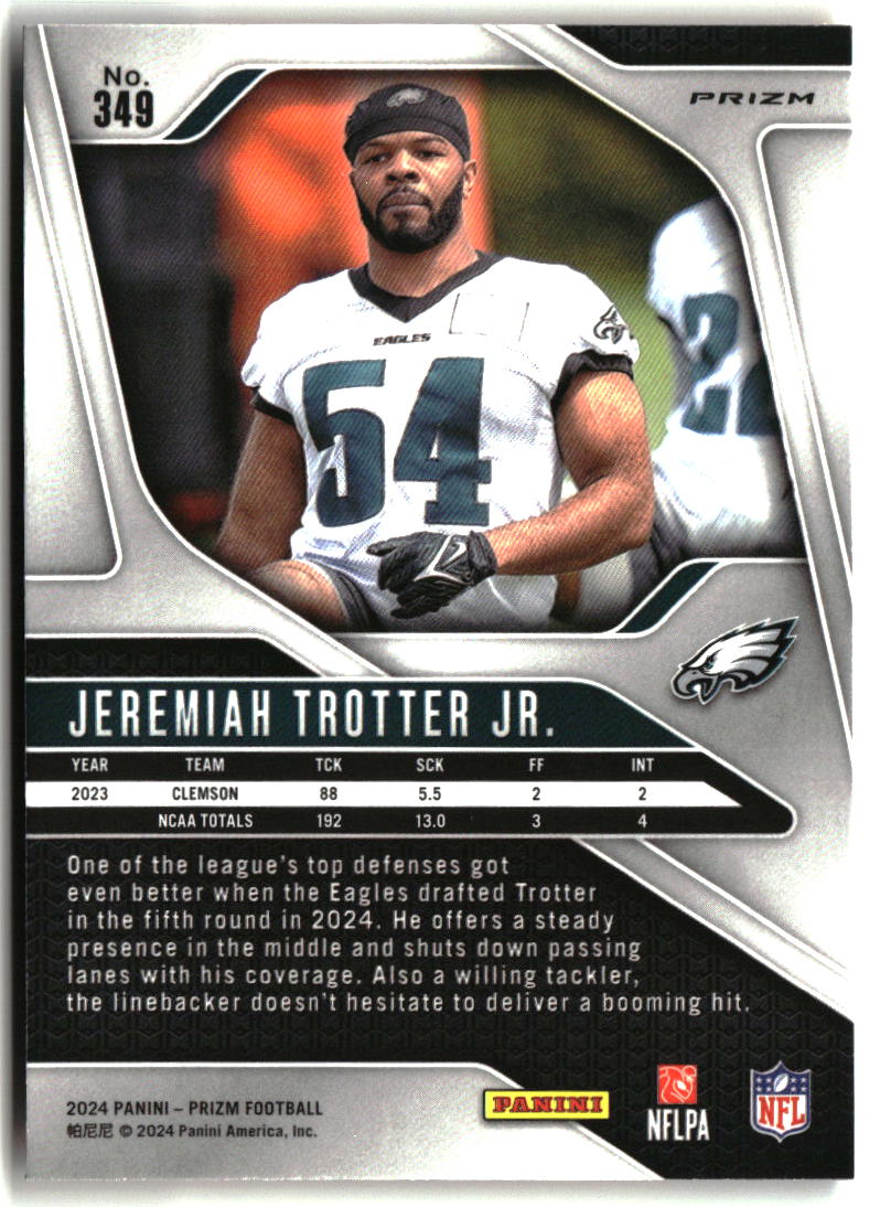 Jeremiah Trotter Jr. 2024 Panini Prizm Lazer #349