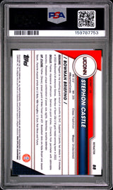 Stephon Castle 2023 Bowman University Chrome Refractor #88 PSA 10