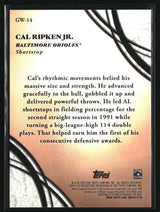 Cal Ripken Jr. 2026 Topps Glove Work #GW-14