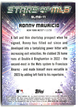 Ronny Mauricio 2024 Topps Stars of MLB #SLMB-11