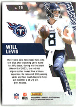 Will Levis 2023 Donruss Optic Primary Colors #19