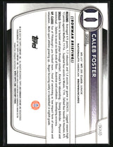 Caleb Foster 2025-26 Bowman Chrome Prospects #BCP-100