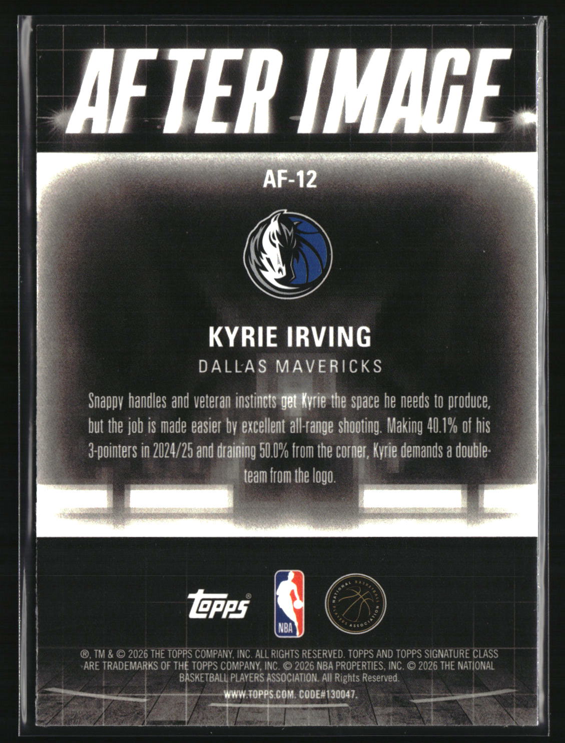Kyrie Irving 2025-26 Topps Signature Class After Image #AF-12