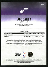 Ace Bailey 2025-26 Topps Signature Class #104