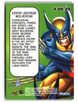 Eddie George 1997 Metal Universe Marvel Metal Universe #4