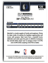 Naji Marshall 2025-26 Topps Chrome Update Refractor #120