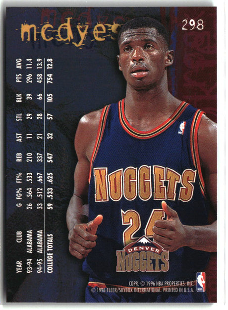 Antonio McDyess 1995-96 Fleer #298
