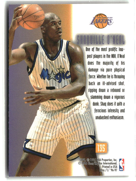Shaquille O'Neal 1996-97 Ultra #135