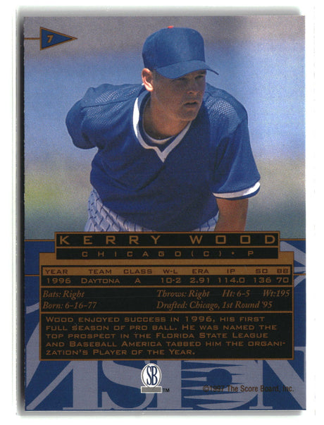 Kerry Wood 1997 Score Board Visions Signings #7
