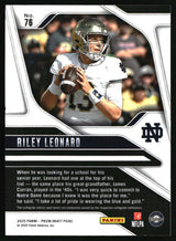 Riley Leonard 2025 Panini Prizm Draft Picks #76