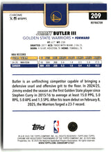 Jimmy Butler III 2025-26 Topps Chrome Refractor #209