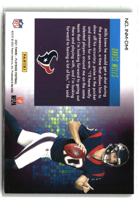 Davis Mills 2021 Panini Playbook In Motion #INM-DMI