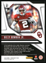 Billy Bowman Jr. 2025 Panini Prizm Draft Picks #87