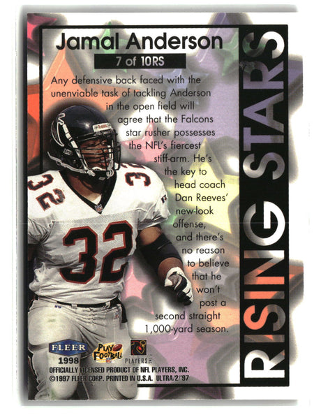 Jamal Anderson 1997 Ultra Rising Stars #7 RS