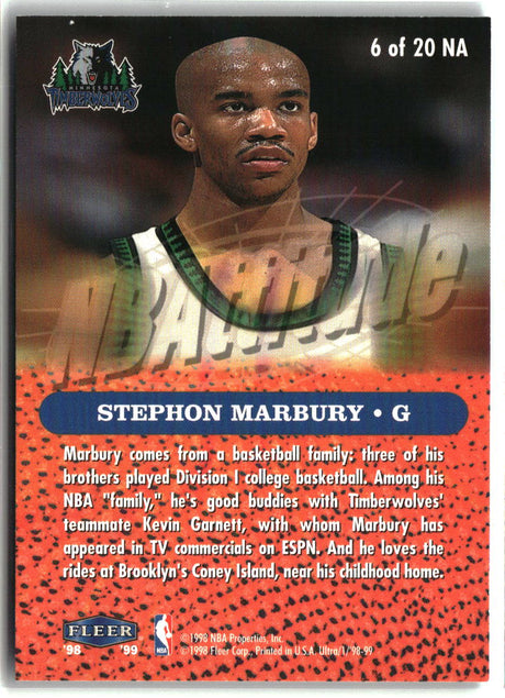 Stephon Marbury 1998-99 Ultra NBAttitude #6 NA