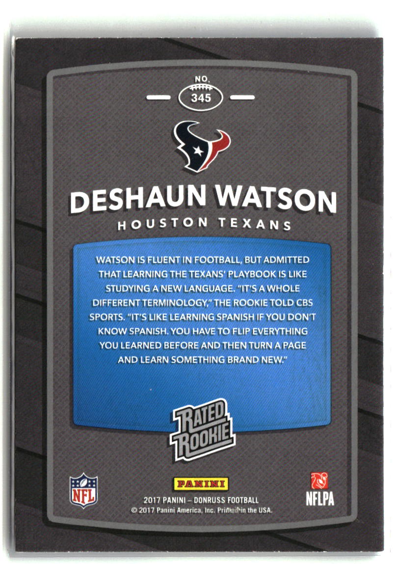 Deshaun Watson 2017 Donruss #345