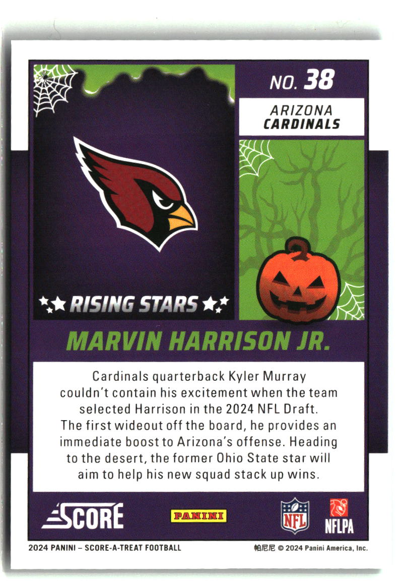 Marvin Harrison Jr. 2024 Score-A-Treat Rising Stars Green Bats #38