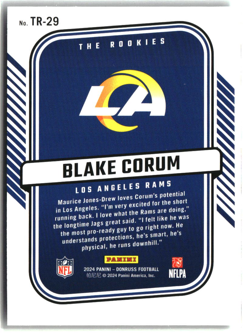 Blake Corum 2024 Donruss The Rookies #TR-29