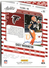 Casey Washington 2024 Panini Absolute Retail #101