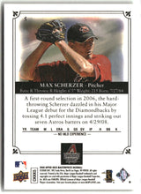 Max Scherzer 2008 Upper Deck Masterpieces #5