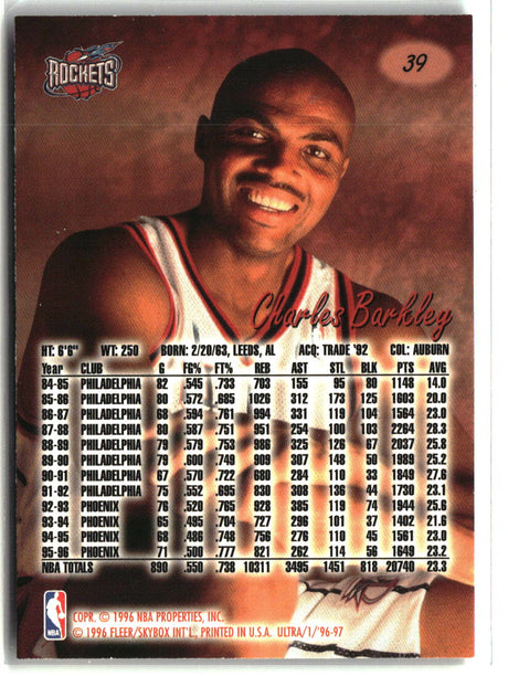 Charles Barkley 1996-97 Ultra #39