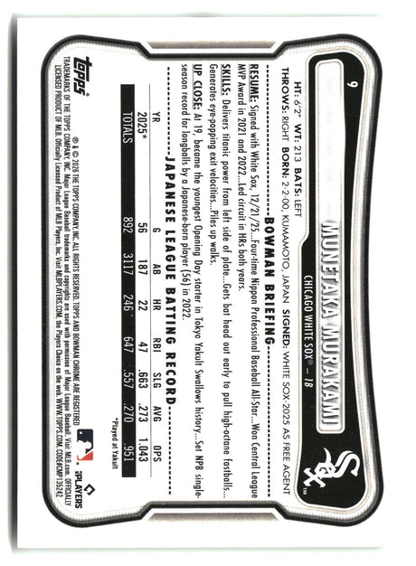 Munetaka Murakami 2026 Bowman #9