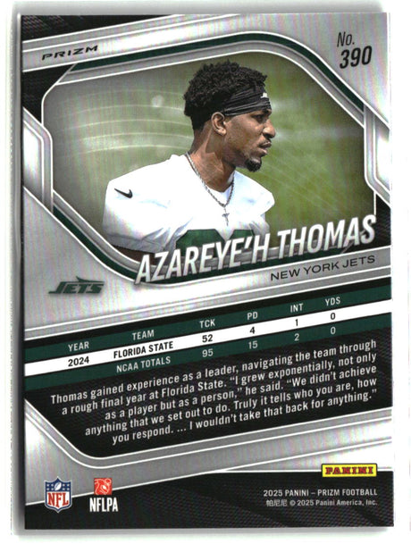 Azareye'h Thomas 2025 Panini Prizm Lazer #390