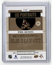 Load image into Gallery viewer, Phil Kessel 2021-22 Upper Deck UD Portraits #P-21
