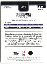 Collin Sexton 2025-26 Topps Chrome Refractor #210