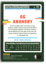 OG Anunoby 2023-24 Donruss Optic Purple Shock #191