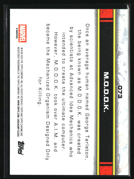 M.O.D.O.K. 2026 Topps Chrome Marvel Comics #73