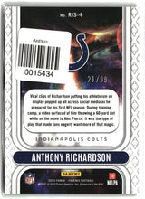 Anthony Richardson 2023 Panini Phoenix Rookie Rising Orange #RIS-4 #/99