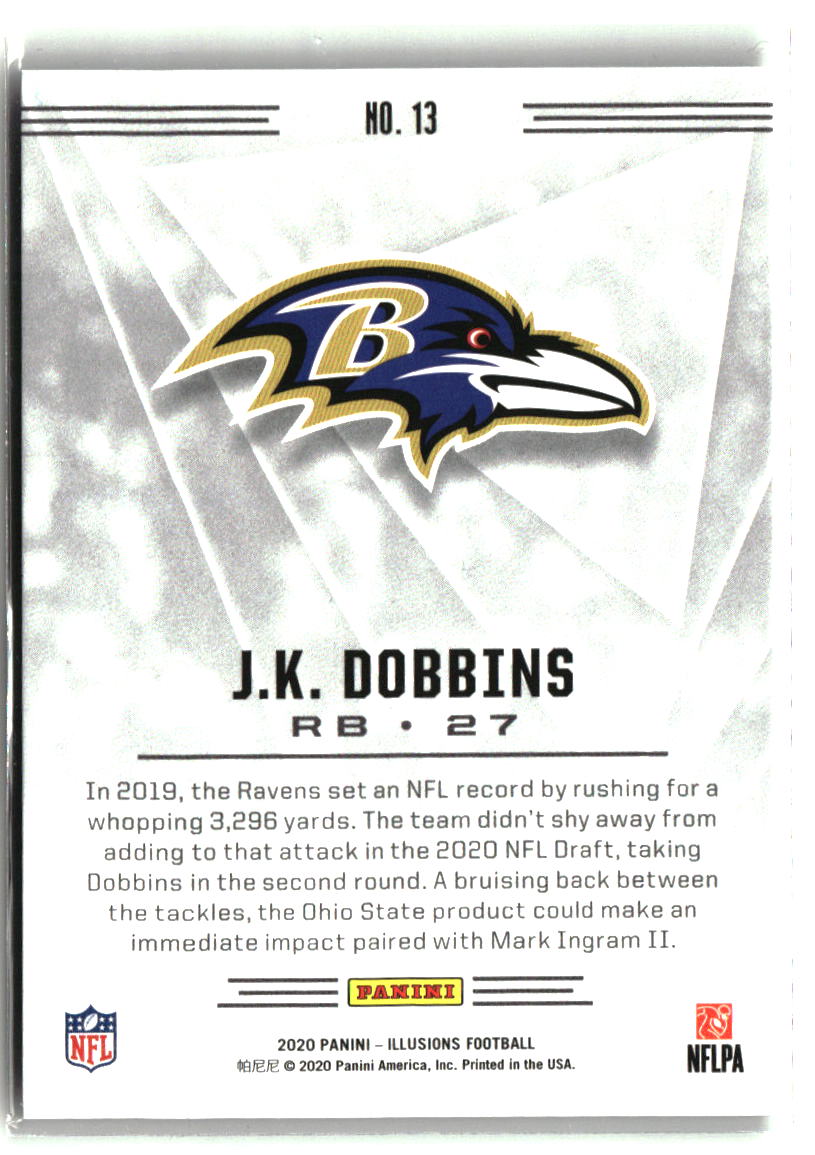 J.K. Dobbins 2020 Panini Illusions #13