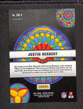 Load image into Gallery viewer, Justin Herbert 2021 Panini Mosaic Football Stained Glass SSP #GM-6
