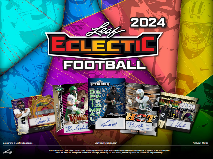 2024 Leaf Eclectic Football Jumbo Box