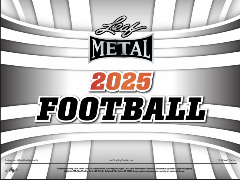 2025 Leaf Metal Football Hobby Box