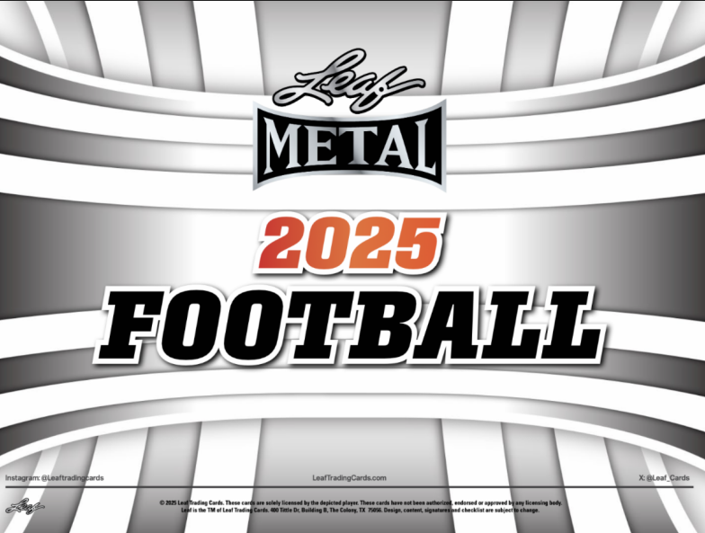 2025 Leaf Metal Football Jumbo Box
