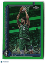 Dereck Lively II 2025-26 Topps Chrome Update Green Refractor /99 #116