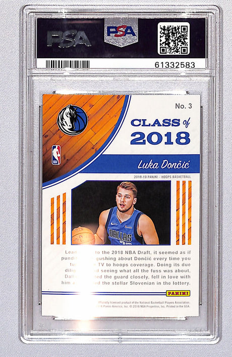 Luka Doncic 2018 Panini Hoops Class Of 2018 #3 PSA 9