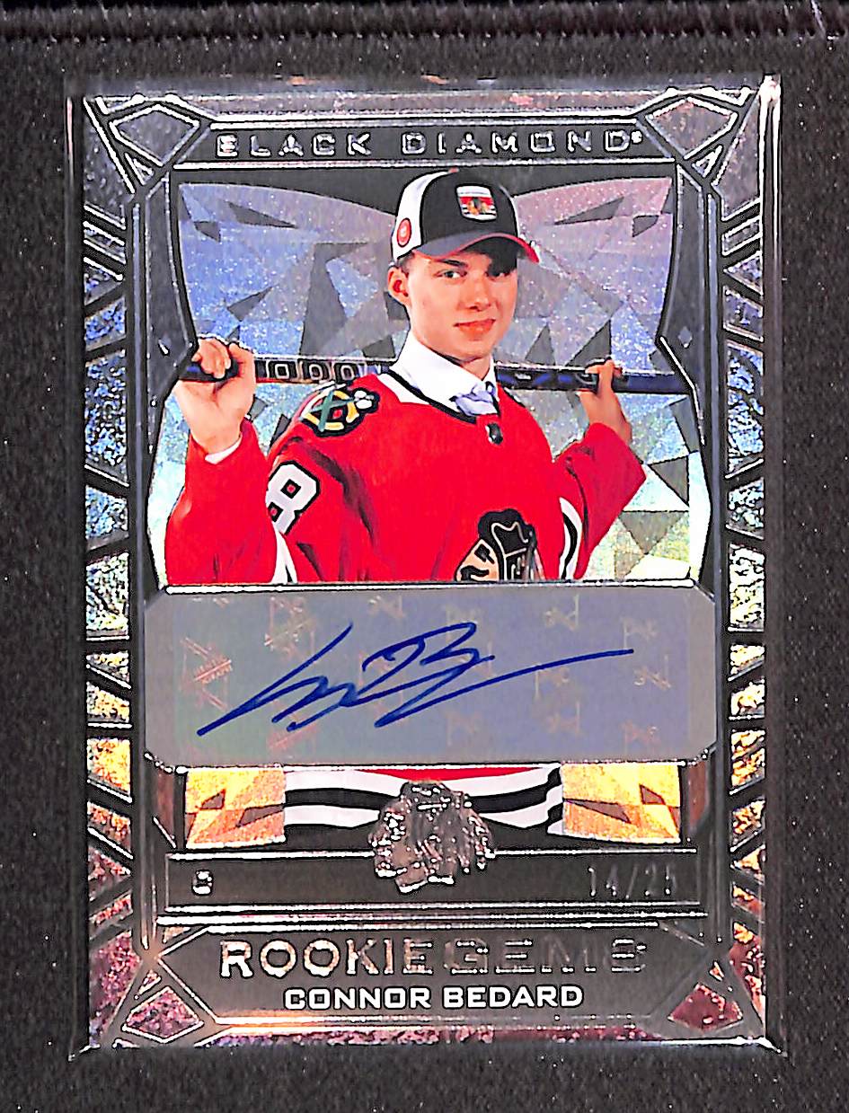 Connor Bedard 2023 Black Diamond Rookie Gems Auto /25 #RG-CB