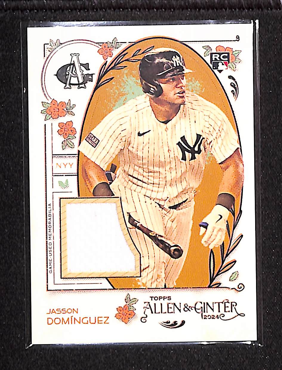 Jasson Dominguez 2024 Allen and Ginter Relic Card #AGR-JDO