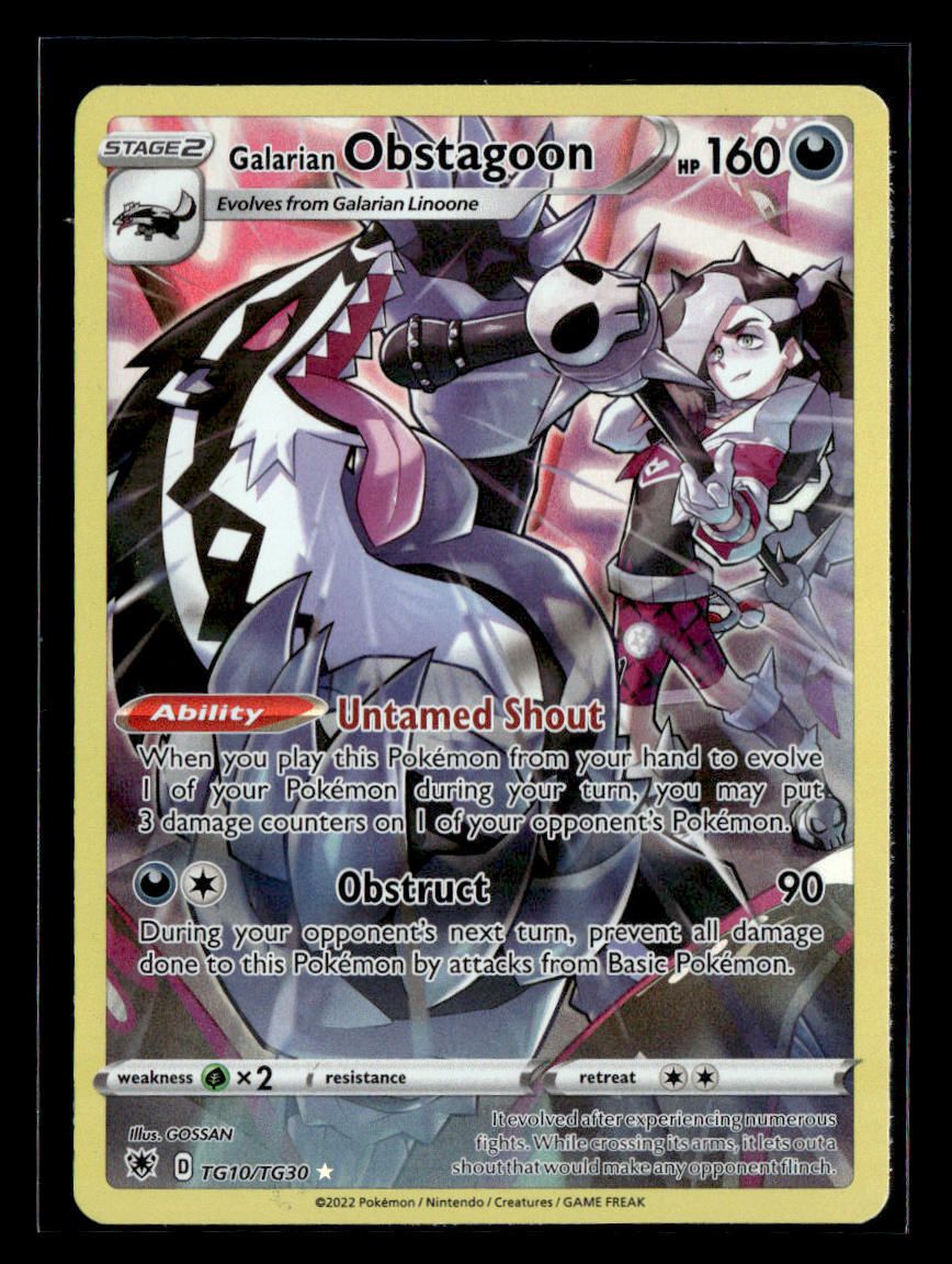 Galarian Obstagoon SWSH10: Astral Radiance Trainer Gallery #TG10/TG30