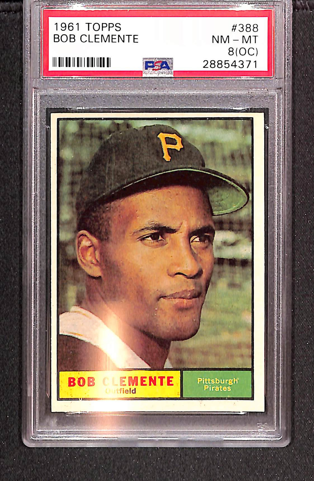 Bob Clemente 1961 Topps #388 PSA 8