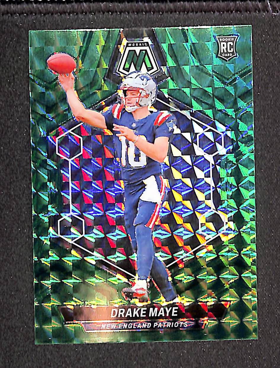 Drake Maye 2024 Panini Mosaic Football Green Mosaic #303