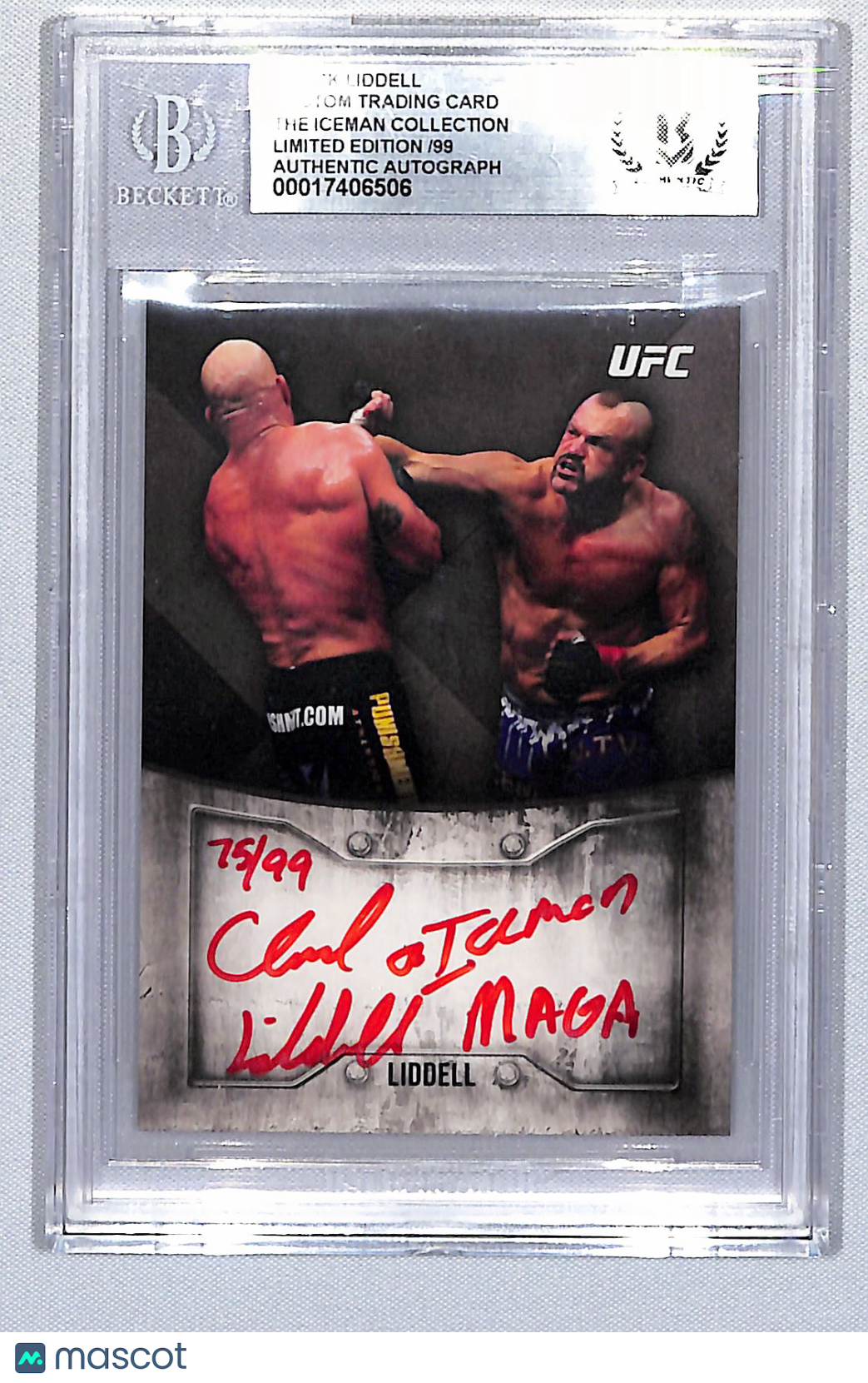 Chuck Liddell 2023 Knockout Auto #KO-CL 75/99