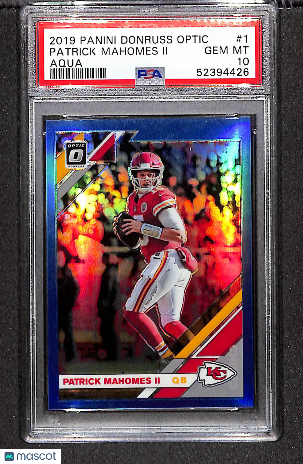 Patrick Mahomes II 2019 Panini Donruss Optic Aqua #1 /299 PSA 10