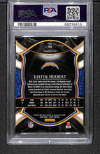 Load image into Gallery viewer, Justin Herbert 2020 Panini Select Silver Prizm #44 PSA 10
